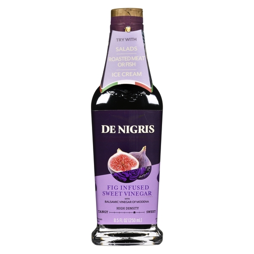 De Nigris - Fig Infused Sweet Vinegar with Balsamic Vinegar of Modena 250ml, 1 Each