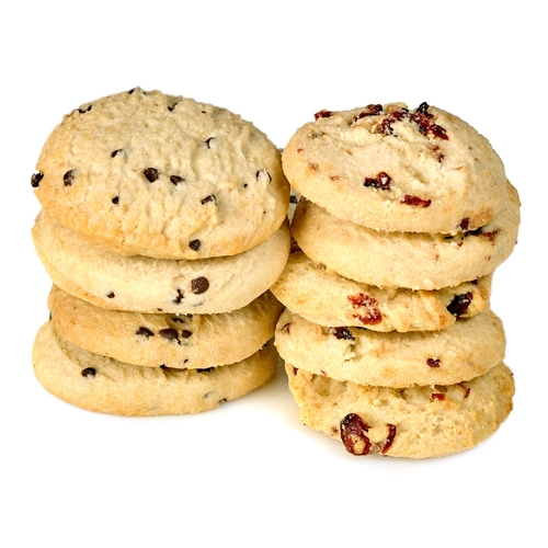 Shortbread All Butter Cookies - Chocolate Chip + Cranberry - 8 Pack 300g, 1 Each
