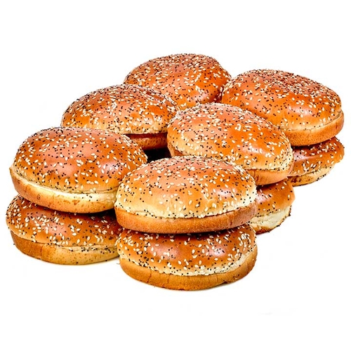 Brioche Hamburger Buns With Seeds - 12 Pack 984g