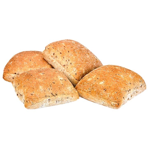 Ciabatta Buns Flax Sunflower 4 pack 4/100g, 1 Each