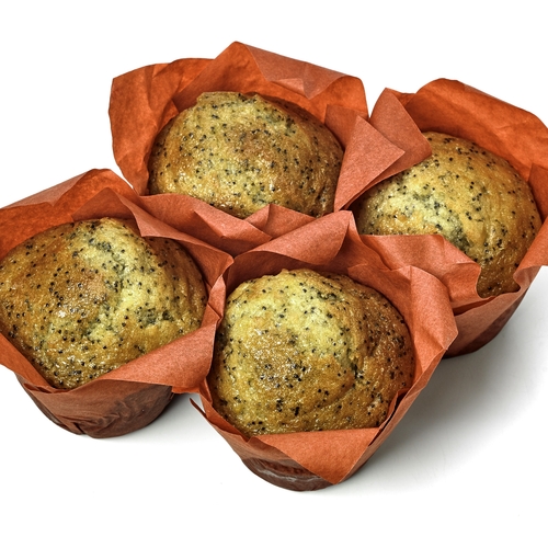 Muffins - Lemon Poppyseed 4 Pack 380g, 1 Each