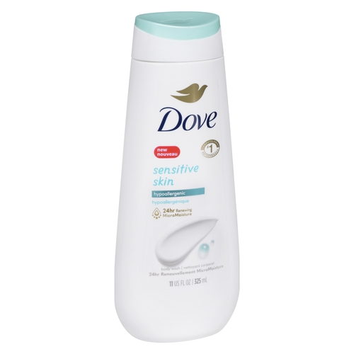 Dove - Body Wash - Sensitive Skin Hypoallergenic 354ml, 1 Each