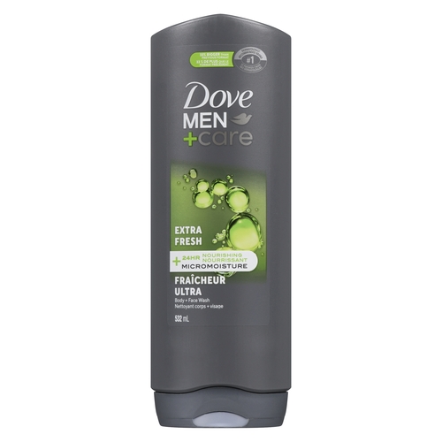 Dove - Men+Care - Body + Face Wash - Extra Fresh 532ml, 1 Each