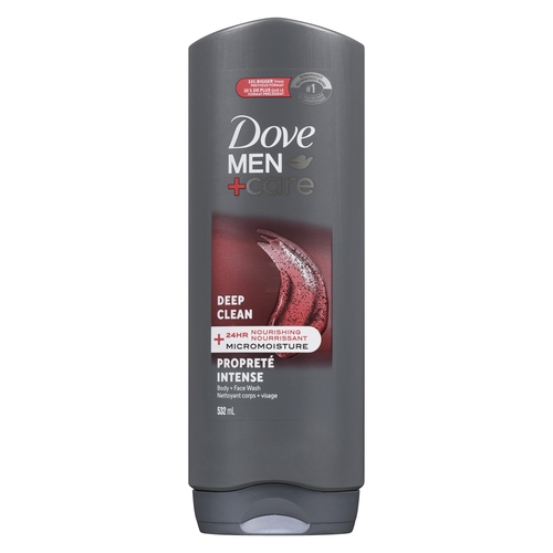 Dove - Men+Care - Body + Face Wash - Deep Clean 532ml