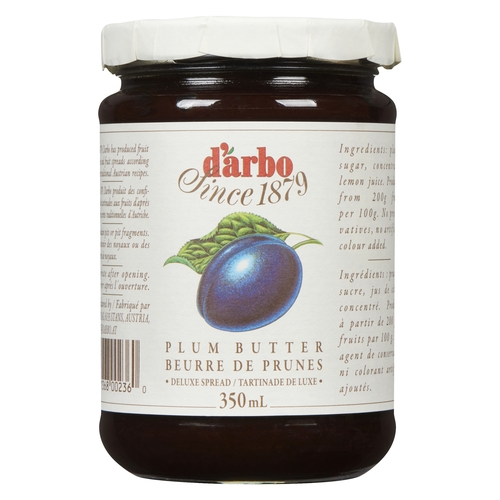 D'arbo - Deluxe Spread - Plum Butter 350ml