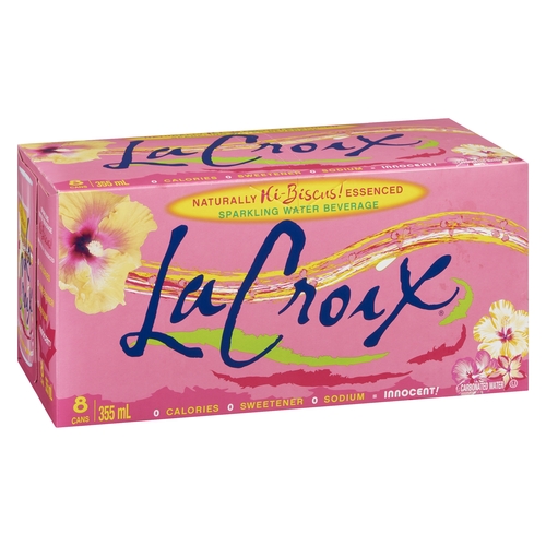 La Croix - Sparkling Water Beverage - Hi-Biscus! 8/355ml, 1 Each