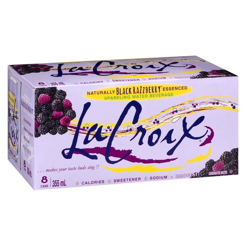 La Croix - Sparkling Water Beverage - Black Razzberry 8/355ml, 1 Each