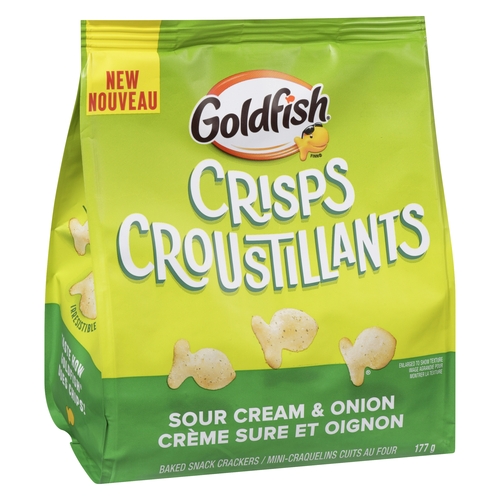 Goldfish - Crisps Baked Snack Crackers - Sour Cream & Onion 177g, 1 Each