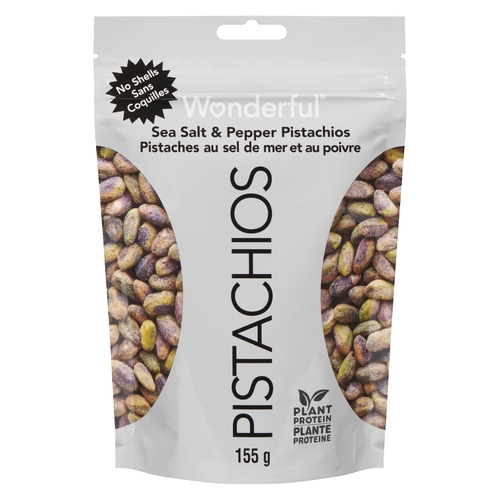 Wonderful - Pistachios - Sea Salt & Pepper - No Shells 155g, 1 Each
