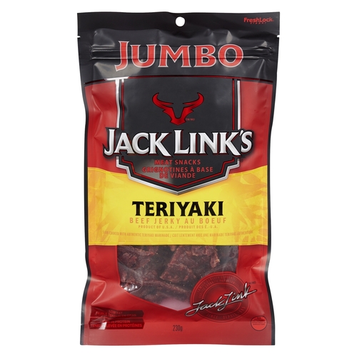 Jack Link's - Jumbo Meat Snacks - Beef Jerky - Teriyaki 230g, 1 Each