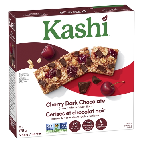 Kashi - Whole Grain Bars - Cherry Dark Chocolate 5's 175g, 1 Each