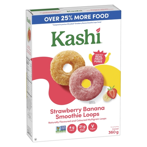 Kashi - Cereal - Strawberry Banana Smoothie Loops 360g