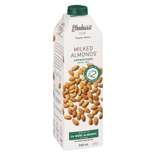 Elmhurst - Milked Almonds Almond Beverage - Unsweetened 946ml, 1 Each