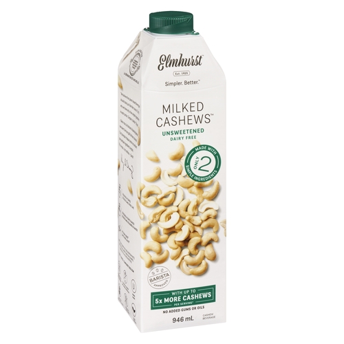 Elmhurst - Milked Cashews Cashew Beverage - Unsweetened 946ml, 1 Each