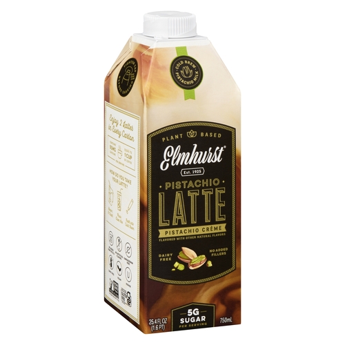 Elmhurst - Pistachio Latte - Pistachio Crème 750ml, 1 Each