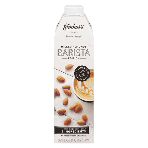 Elmhurst Almond & Rice Beverage - Barista Edition 946ml, 1 Each