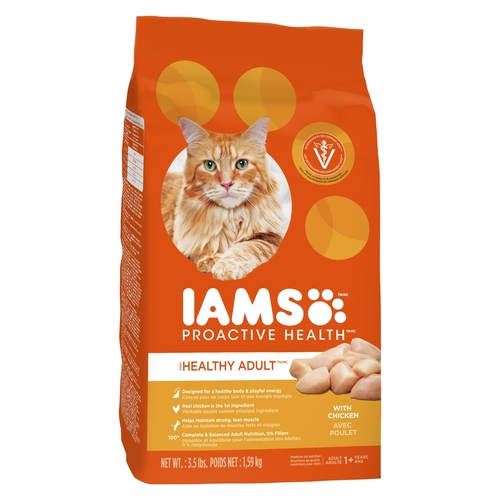 Iams - Proactive Health Healthy Adult Premium Cat Nutrition with Chicken Adult 1+ Years 1.59kg, 1 Each