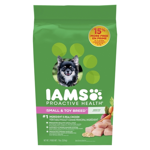 IAMS - Proactive Health - Adult 1+ Small & Toy Breed - Super Premium Dog Food 3.18kg, 1 Each