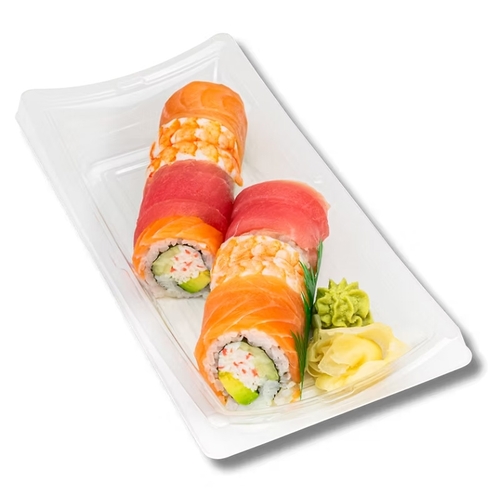Zenshi Sushi - Rainbow Roll - Salmon, Shrimp, Tuna 258g, 1 Each