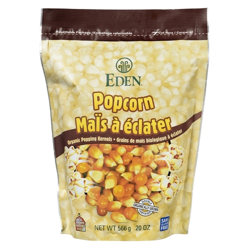 Eden - Organic Popcorn - Popping Kernels 566g, 1 Each