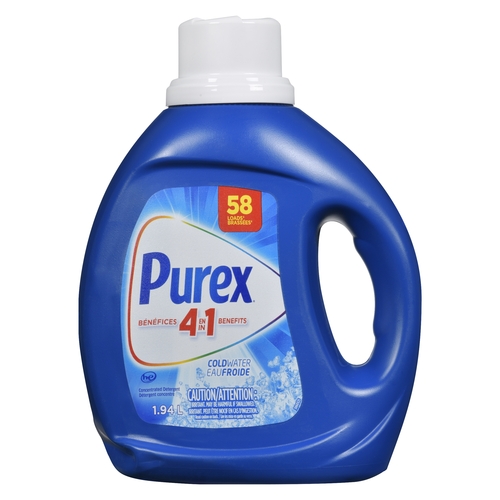 Purex 4 in 1 Concentrated Detergent - Coldwater 58 Loads 1.94l, 1 Each