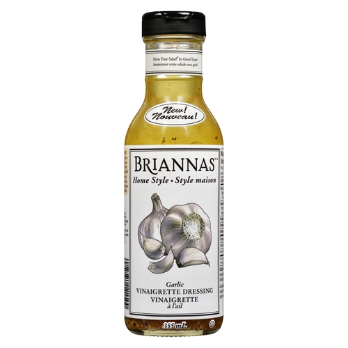 Briannas Home Style Dressing - Garlic Vinaigrette 355ml, 1 Each