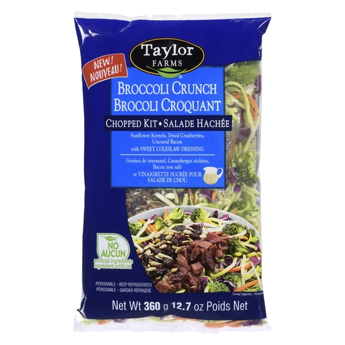 Taylor Farms - Chopped Kit - Broccoli Crunch 360g, 1 Each