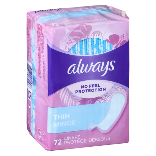 Always - Liners - Thin 72pk, 1 Each