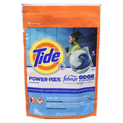 Tide - Power Pods Laundry Detergent - Febreze Sport 18pk, 1 Each