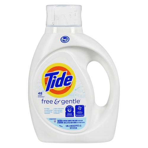 Tide - Liquid Laundry Detergent - Free & Gentle - 48 Loads 1.89l, 1 Each