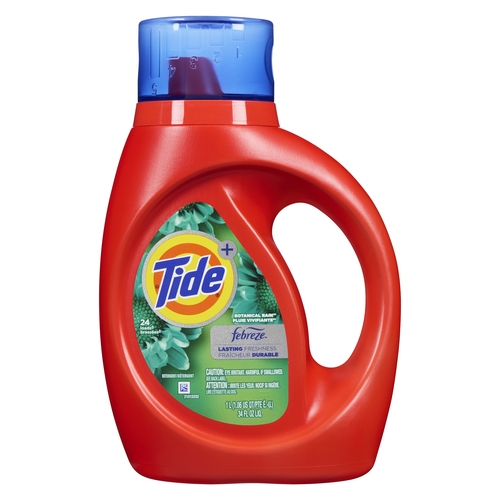 Tide - Liquid Laundry Detergent - Febreze Botanical Rain - 24 Loads 1l, 1 Each