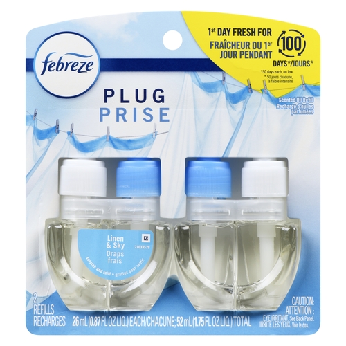 Febreze Plug Refills - Linen & Sky 2pk, 1 Each