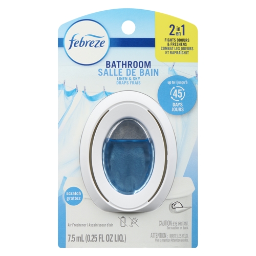 Febreze Bathroom Air Refresher - Linen & Sky 7.5ml, 1 Each