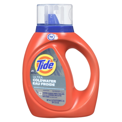 Tide - Liquid Laundry Detergent - Ultra Coldwater - 21 Loads 887ml, 1 Each