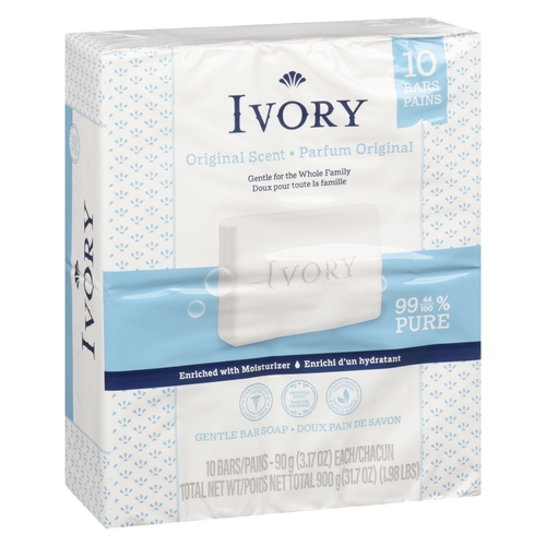 Ivory - Gentle Bar Soap - Original 10pk, 1 Each