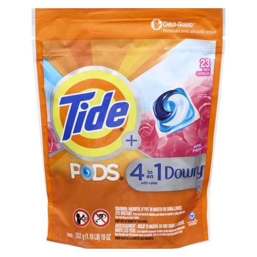 Tide + Pods Laundry Detergent - 4 in 1 Downy 23pk, 1 Each
