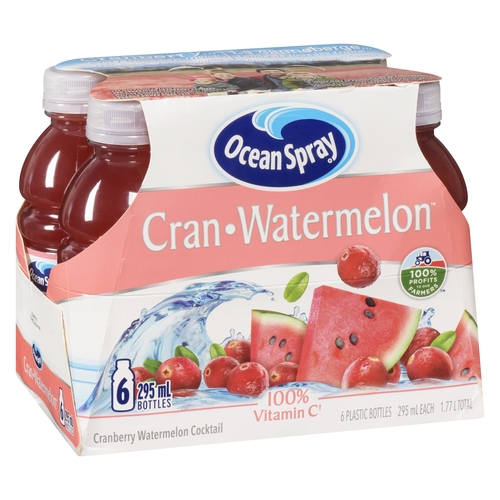 Ocean Spray - Cranberry Watermelon Cocktail - Cran • Watermelon 6/295ml, 1 Each