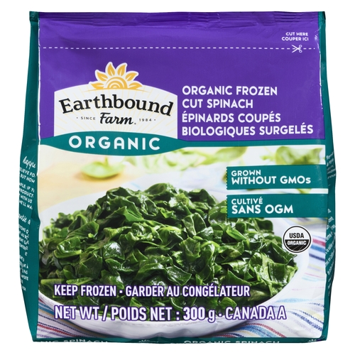 Earthbound Farm - Organic Frozen Cut Spinach 300g, 1 Each