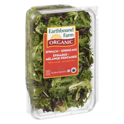 Earthbound Farm - Organic Baby Spinach & Spring Mix 454g, 1 Each