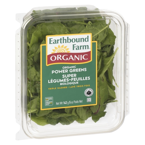 Earthbound Farm - Organic Power Greens - Baby Chard, Kale and Spinach 142g, 1 Each