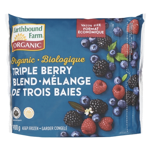 Earthbound Farm - Organic Frozen Triple Berry Blend 900g, 1 Each