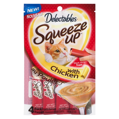 Hartz - Delectables - Squeeze Up Treats For Cats With Chicken 4s, 1 Each