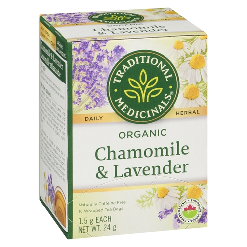 Traditional Medicinals - Organic Herbal Tea - Chamomile & Lavender 16pk, 1 Each