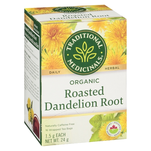 Traditional Medicinals - Organic Herbal Tea - Roasted Dandelion Root 16pk