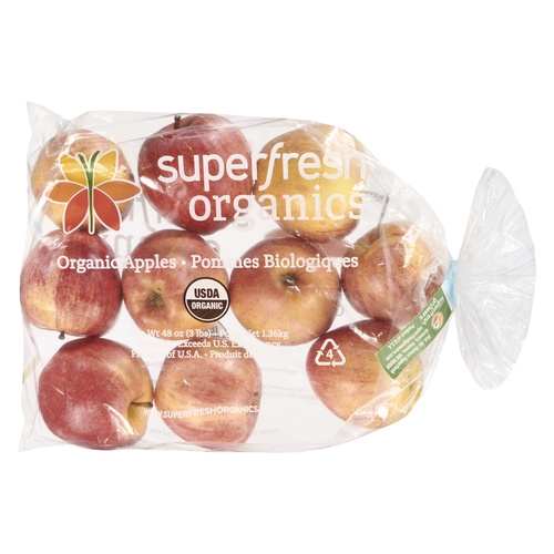 Apples - Gala Organic BC Fresh 3lb Bag 3lb, 1 Each