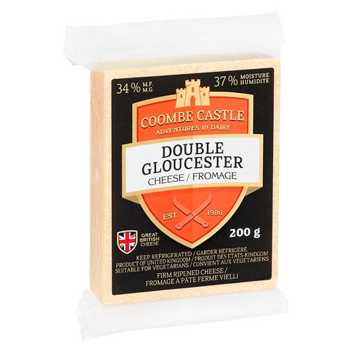 Coombe Castle - Double Gloucester Cheese 200g, 1 Each