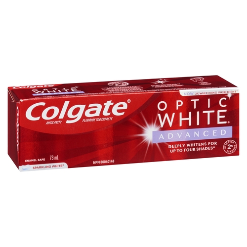 Colgate - Toothpaste - Optic White - Advanced Sparkling White 73ml, 1 Each