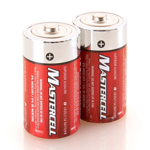 Dorcy - Mastercell Batteries Alkaline D 2pk, 1 Each