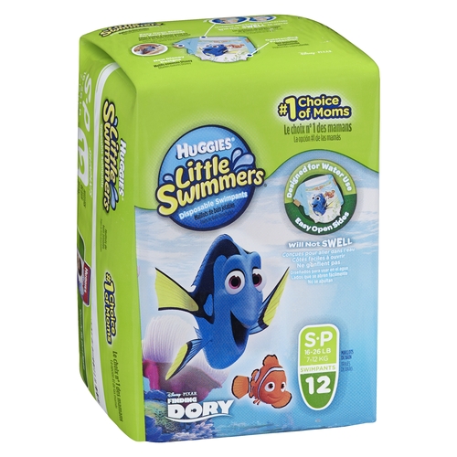 Huggies - Little Swimmers Disposable Swimpants - S 16-26 lb - 7-12 kg 12pk