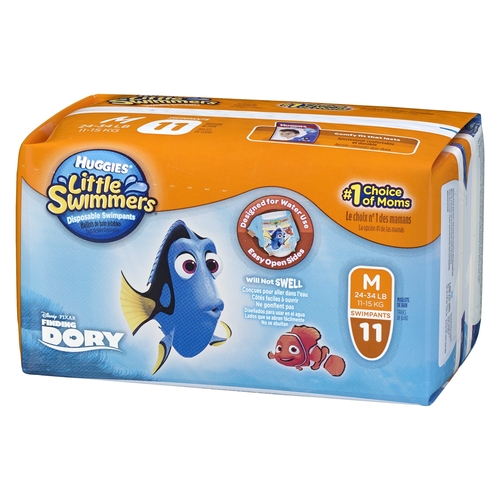 Huggies - Little Swimmers Disposable Swimpants - M 24-34 lb - 11-15 kg 11pk